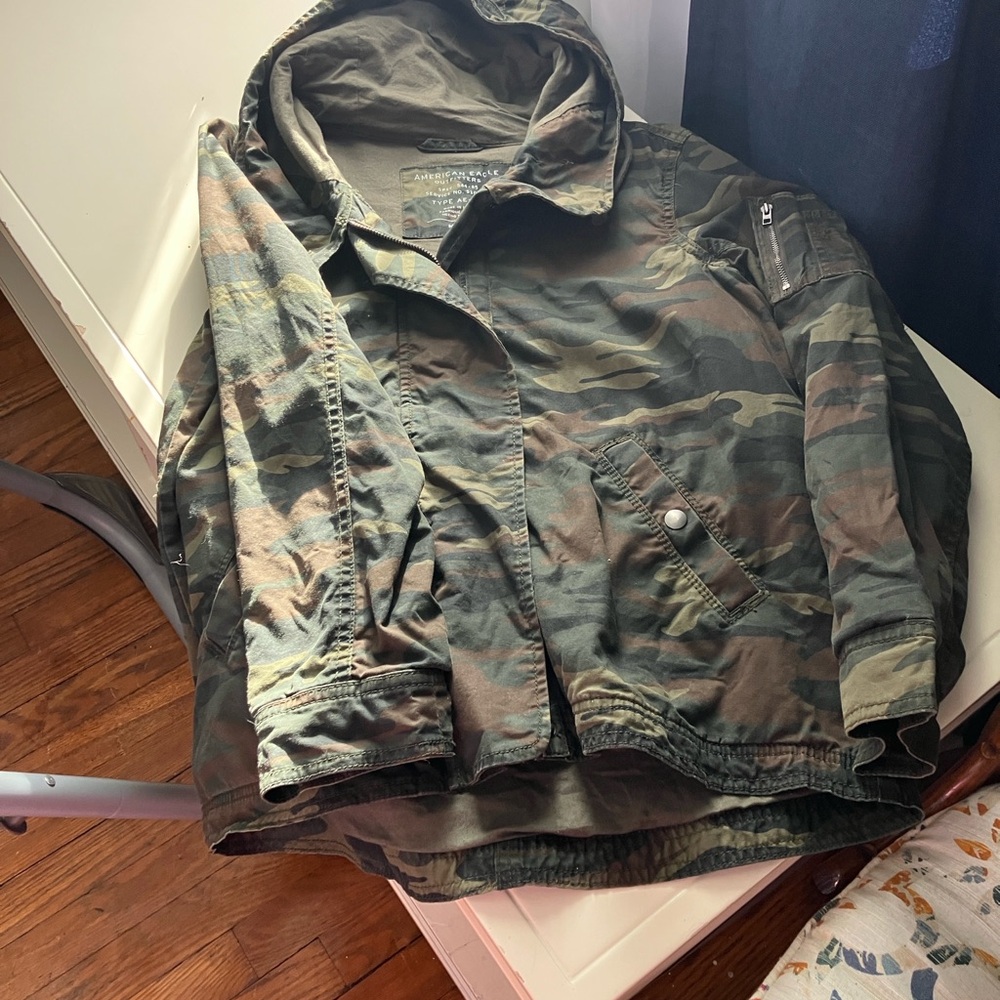 American Eagle Outfitters Camouflage Jacket